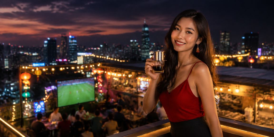 Người hâm mộ bóng đá Việt Nam theo dõi trận đấu và đặt cược tại quán cà phê Mũi Né